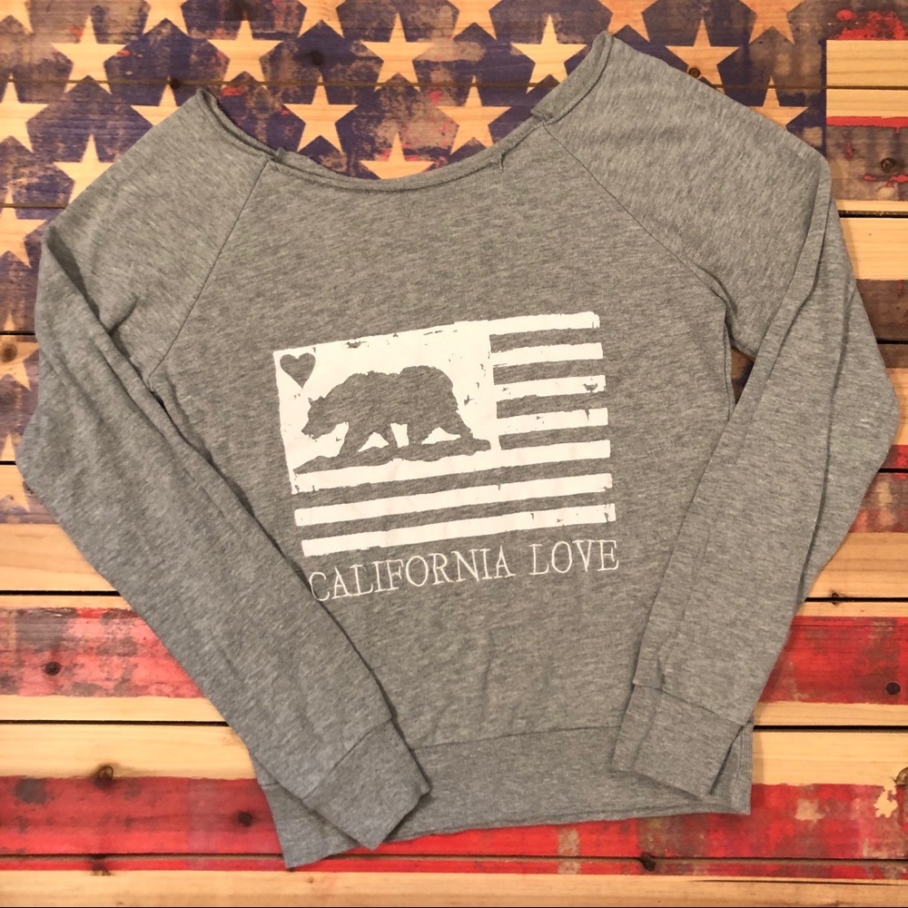 Reflex California Love Oversized Neck Sweatshirt